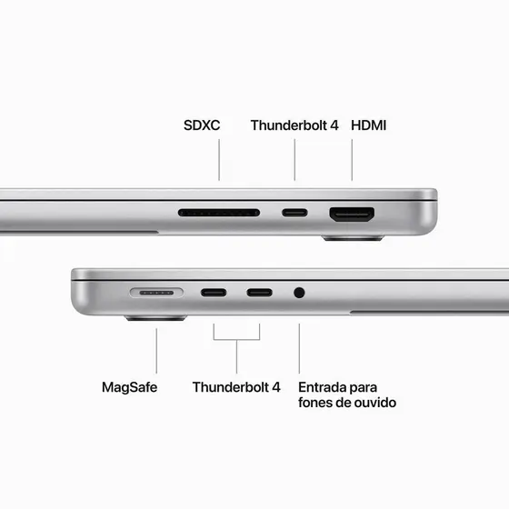 MacBook Pro Apple 14 original disponível na Smart Mais em Santiago RS