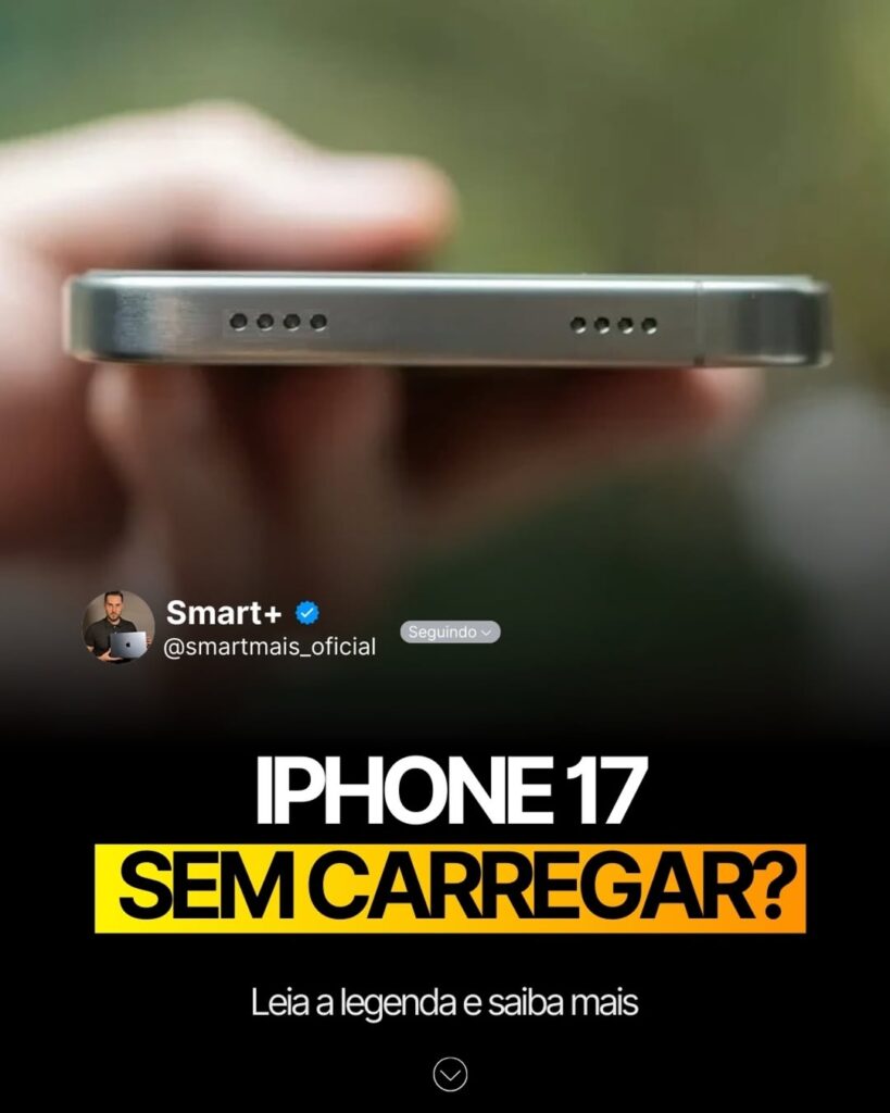 iPhone 17 não está carregando? Veja o que fazer com a ajuda da Smart Mais em Santiago RS